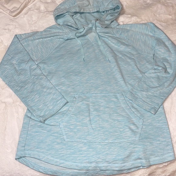 3 PC CALVIN KLEIN SET Quater Sleeve Top + Hoodie + Logo Shorts MEDIUM - Picture 7 of 16